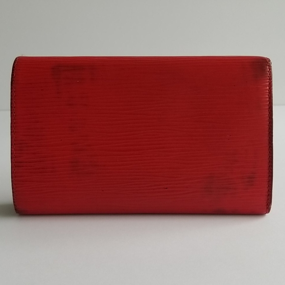 Louis Vuitton Red Epi Porte Monnaie Tresor Wallet - Picture 2 of 16